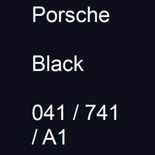 Porsche, Black, 041 / 741 / A1.